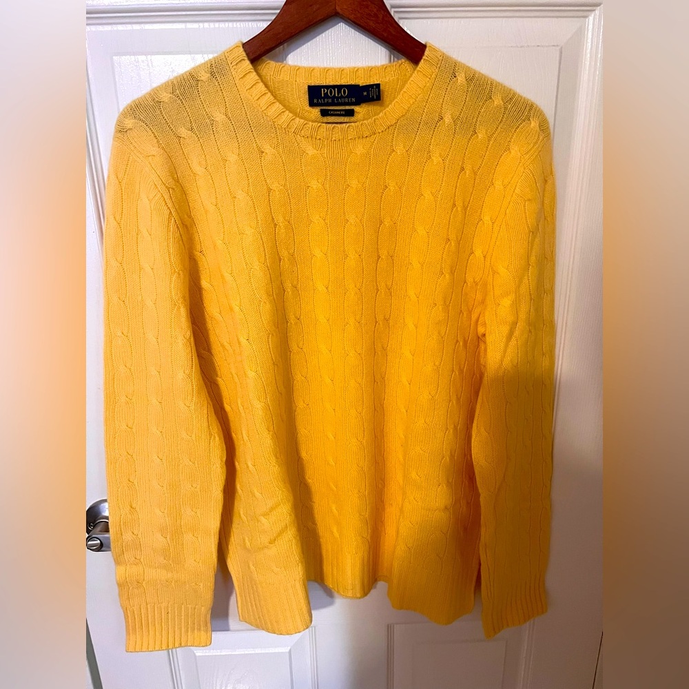 Polo by Ralph Lauren Yellow Cashmere Sweater